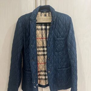 Burberry Navy Quilted Jacket